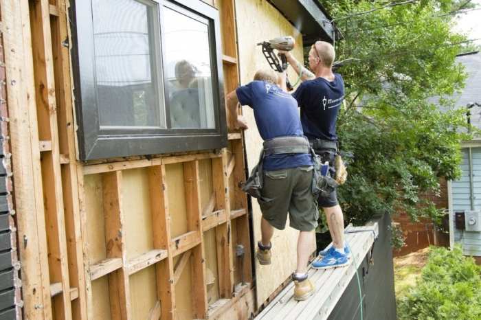 Installing Plywood Siding Plytanium 12 In Groove Pattern 0.59 In X